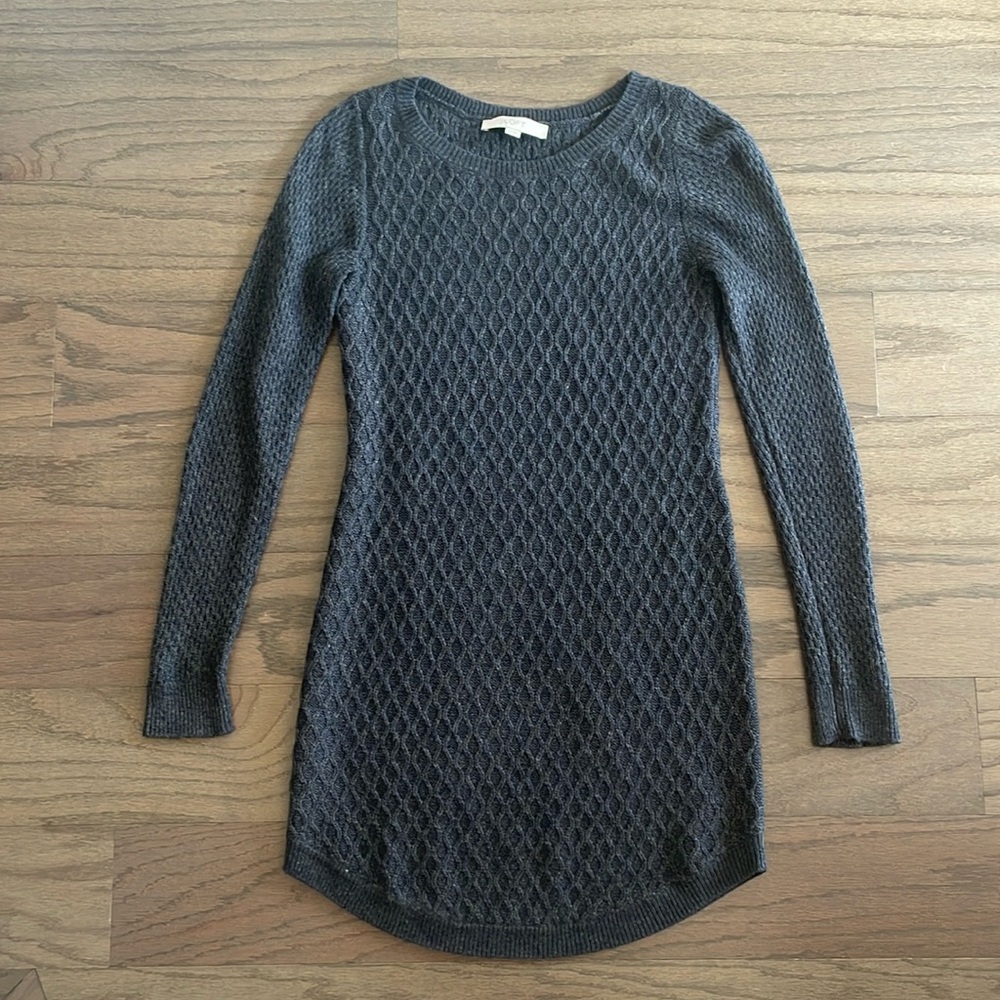LOFT Grey Sweater Dress - Size XS